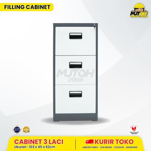 MUTOH CURVE E | Filling cabinet besi 3 laci 3 susun