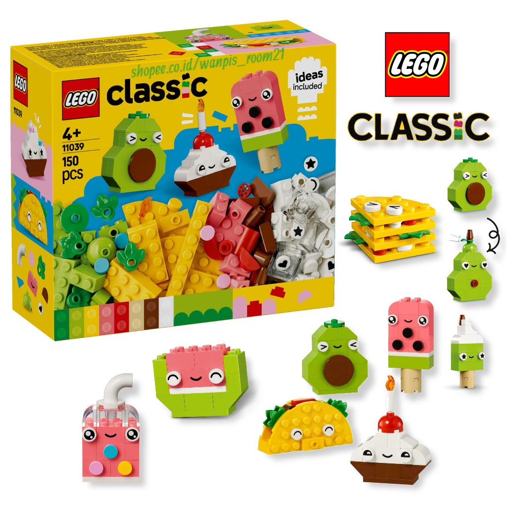 LEGO CLASSIC 11039 Creative Food Friends - Lego Classic Original