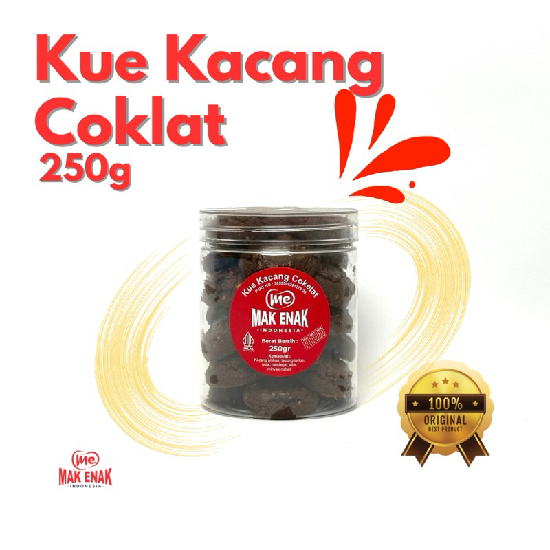 

KUE KACANG COKLAT MINI 250 GRAM - MAK ENAK ASLI JEMBER OFFICIAL STORE