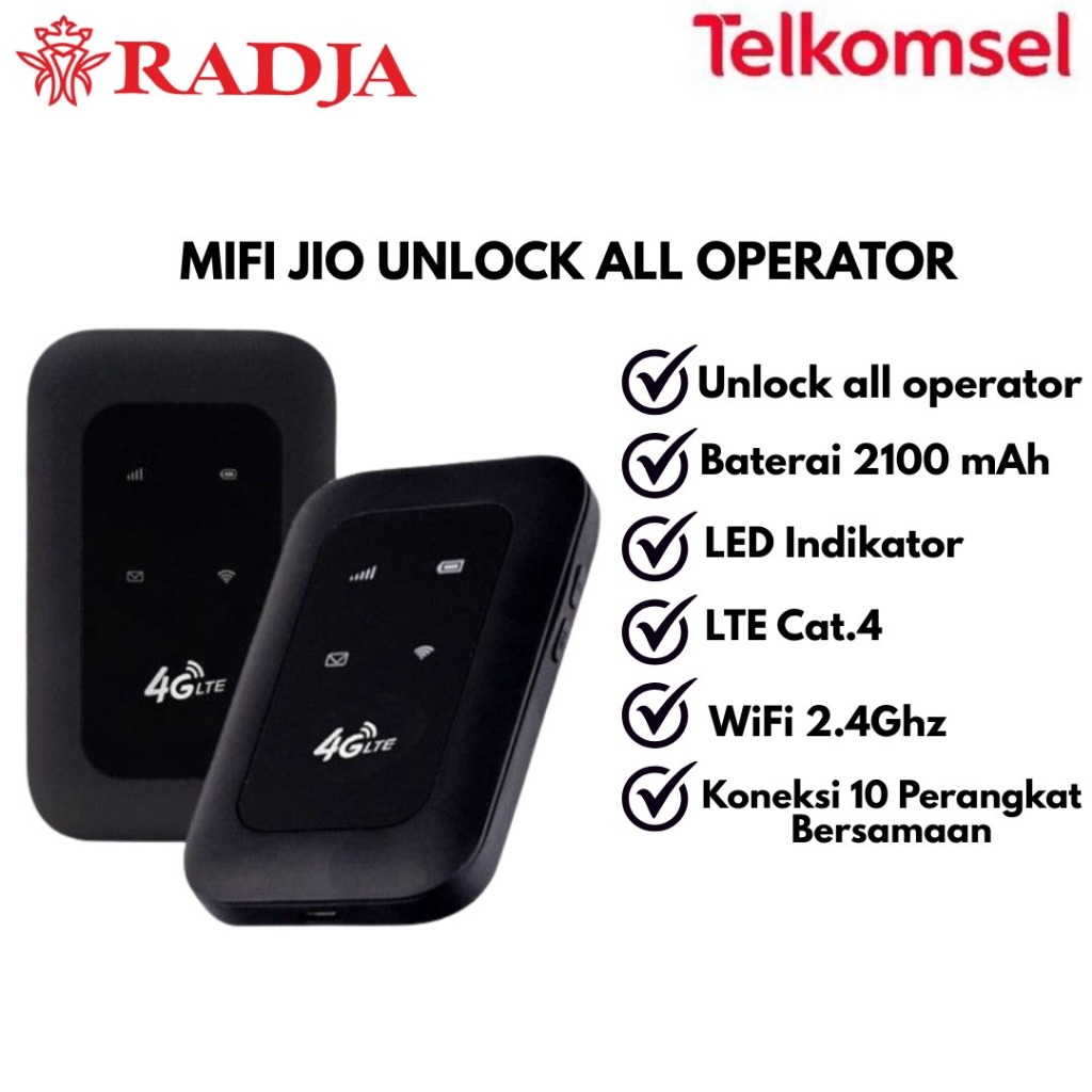 Modem Wifi 4G All Operator JIO Unlock