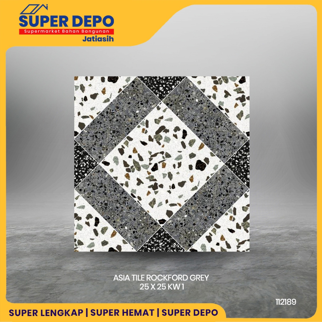 ASIA TILE ROCKFORD GREY 25 X 25