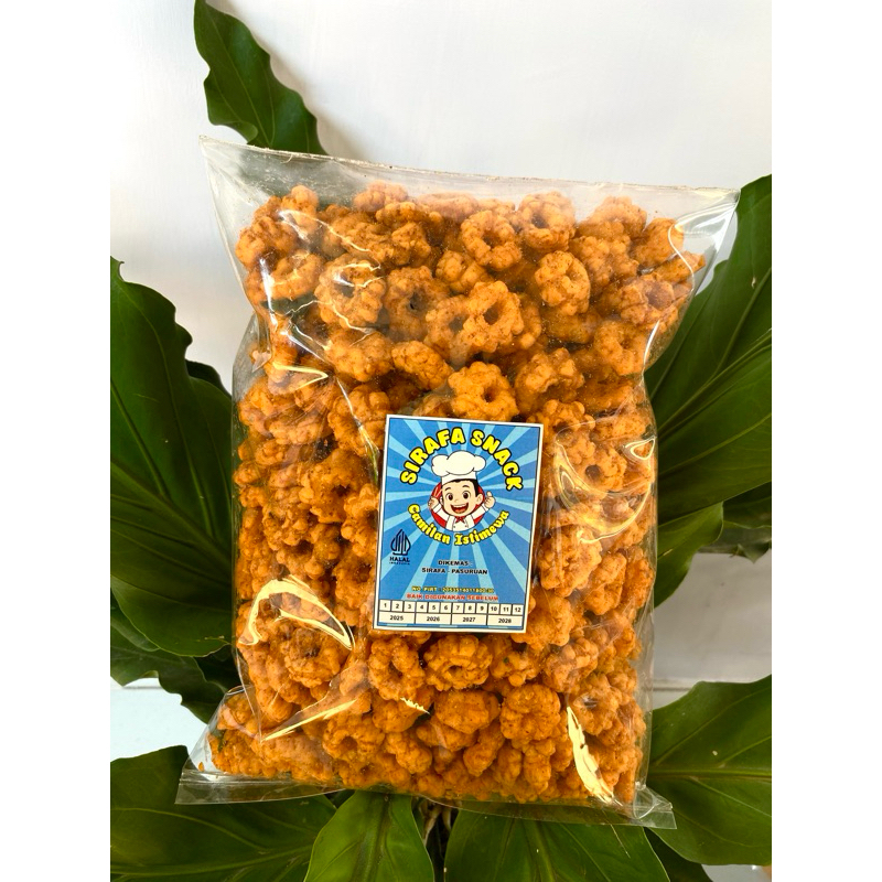 

RIBUT PEDAS 500gr - Camilan Istimewa Snack Pedas manis renyah (SIRAFA SNACK)