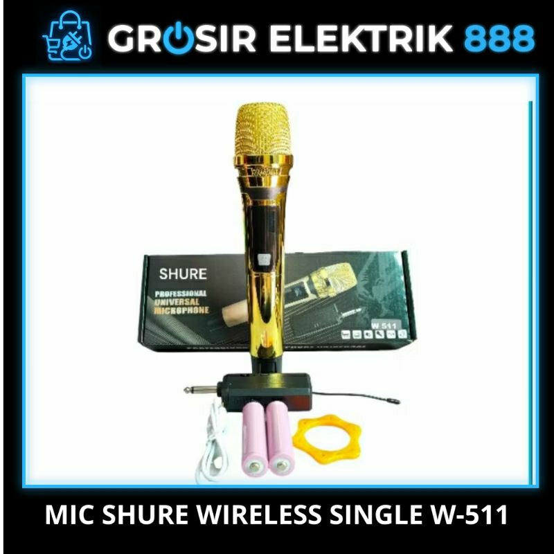 MIC SHURE WIRELESS UNIVERSAL UHF SINGLE / DOUBLE