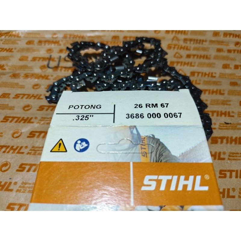 Rantai chainsaw STIHL MS 260 MS 261 16" INCH potong ORIGINAL