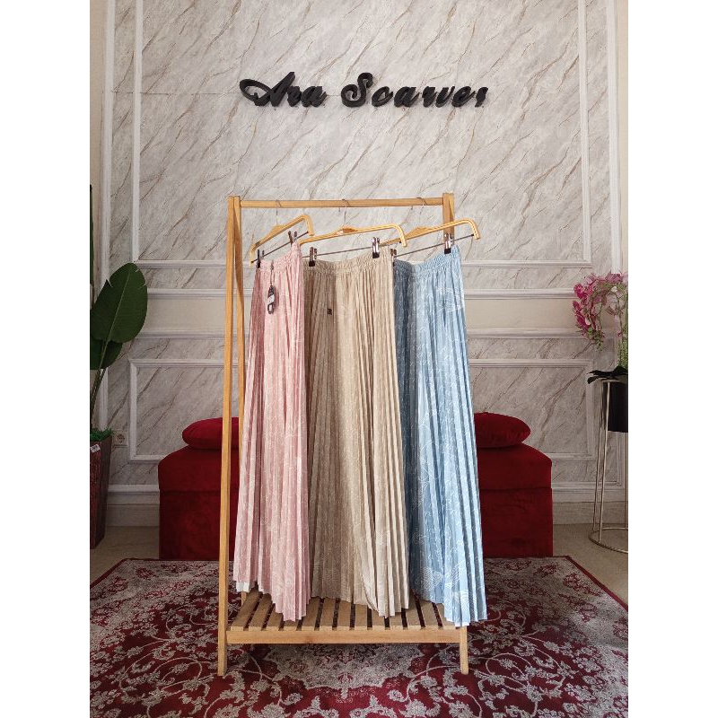 Rok Plisket Motif Rania Amber