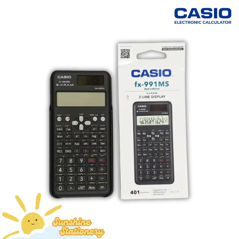 

CASIO Scientific Calculator FX-991MS 2nd Edition / Kalkulator Sekolah Kuliah