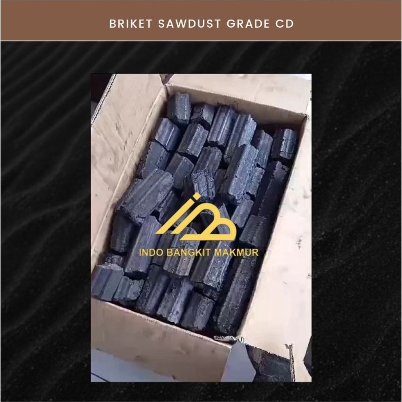 Briket Arang Sawdust / Briket Arang Serbuk Kayu GRADE CD