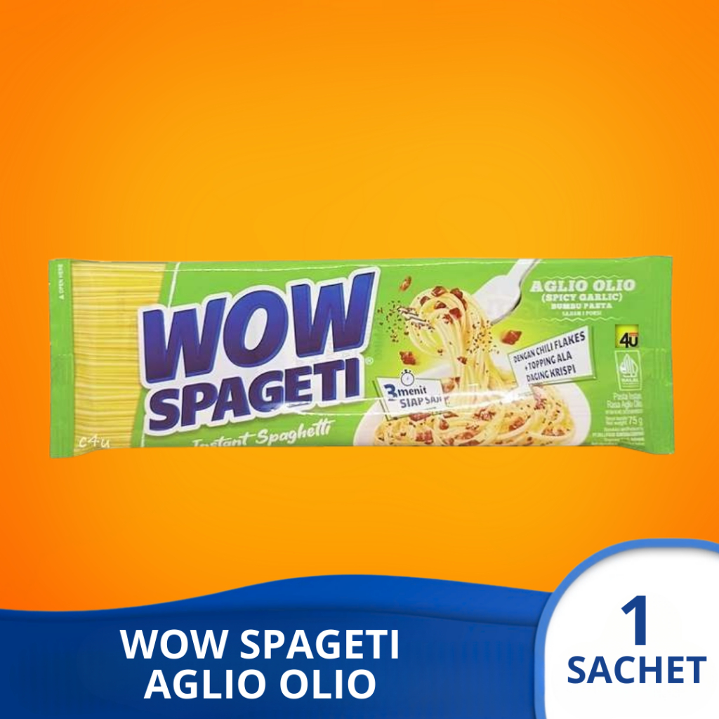 

WOW SPAGETI AGLIO OLIO Pasta Instan 1 sachet