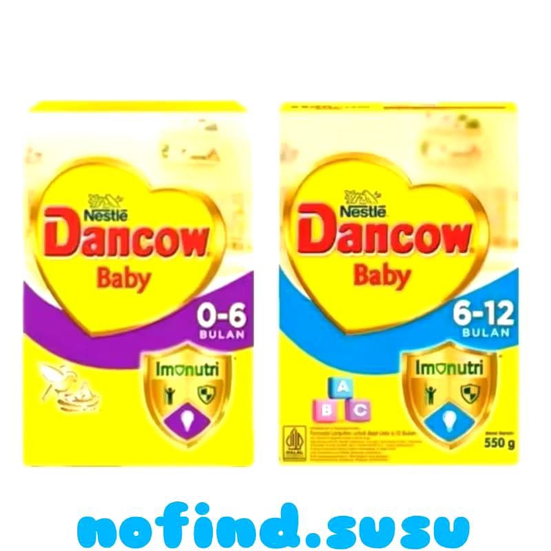 

Dancow 0-6 & 6-12 bulan 550gram