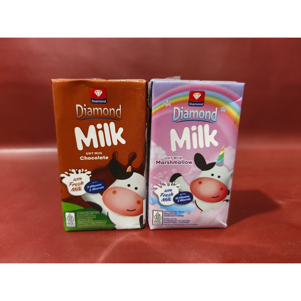 

Diamond UHT Milk Varian Rasa 125ml - Chocolate | Marshmallow