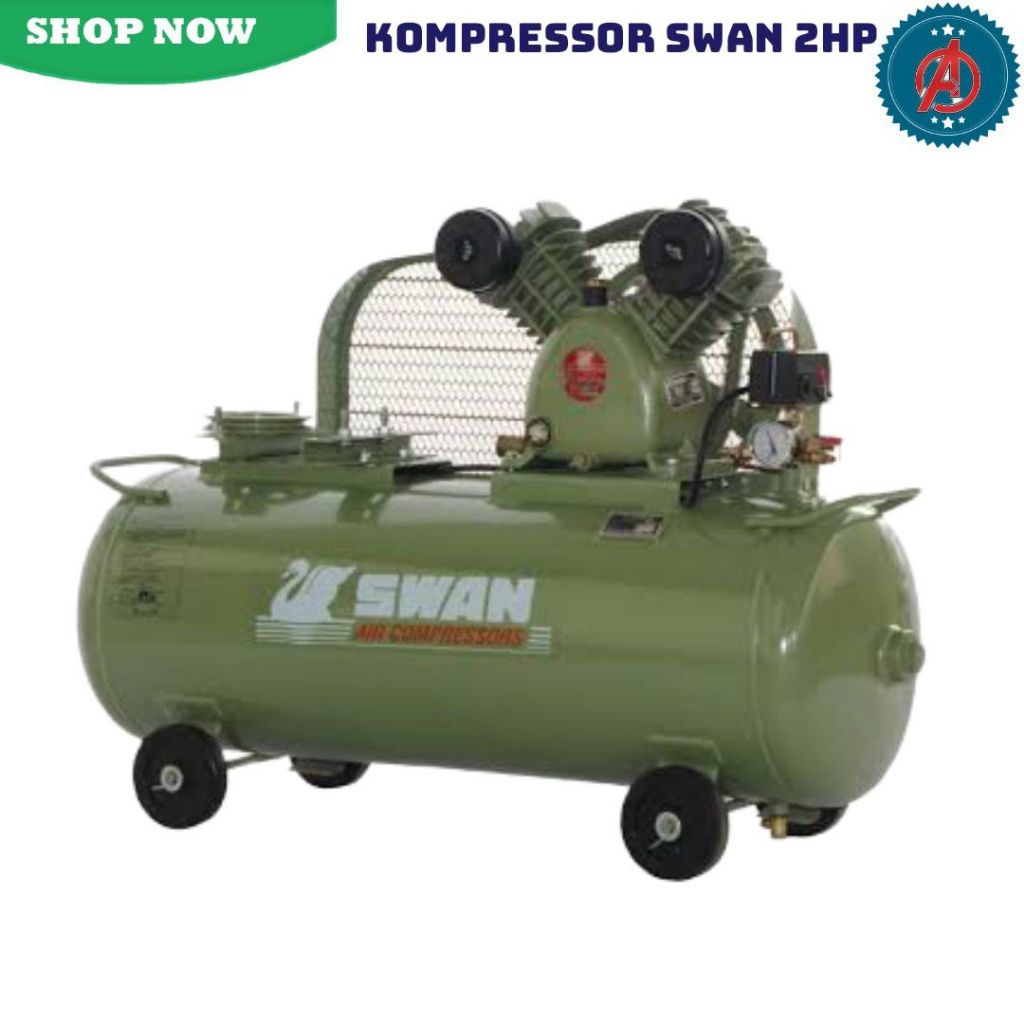 Kompresor Angin Unloading Swan 2HP SVU-202 / Compressor Swan SVU-202 2HP