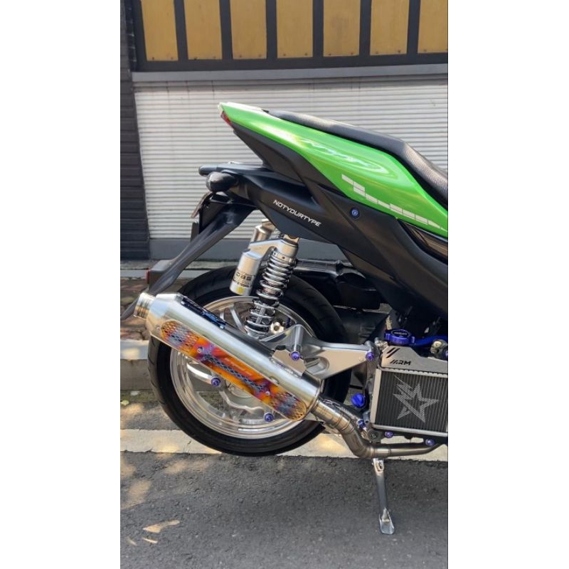 knalpot standar racing semi samlong S301 original 86 racing Aerox New Aerox Old Lexy Nmax Old Nmax N