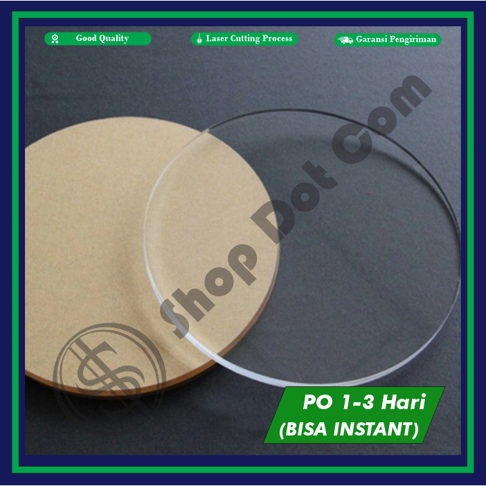 

Acrylic / Akrilik 2mm Bening Lingkaran (32cm)