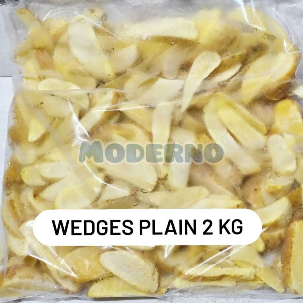 

French Fries Wedges Plain 2 Kg - Potato wedges plain 2 kg