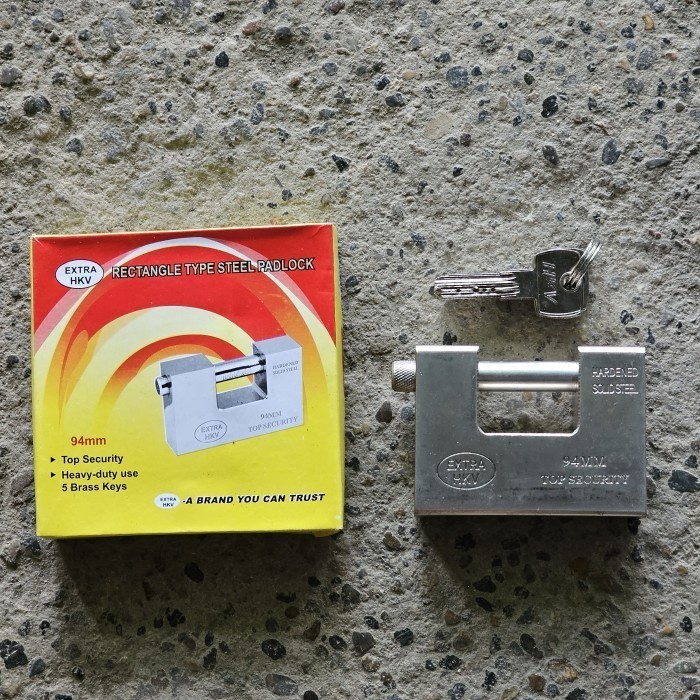 Gembok Panser 94mm HKV Gembok Rollingdoor Gembok Kotak 84 mm & 94 mm EXTRA HKV