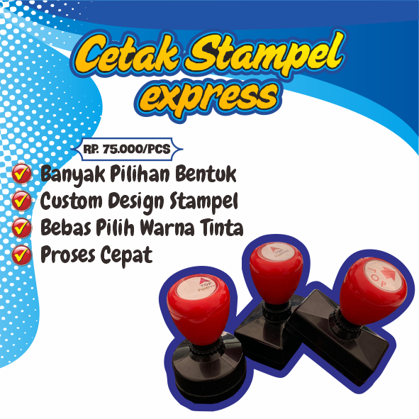 

Cetak Stampel Express Murah 1 Warna
