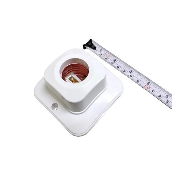 Fitting Lampu Plafon Segi Oval Putih Lamp Holder Plapon Mdl Broco MGJ / Fitting Plafon Broco / Fitti