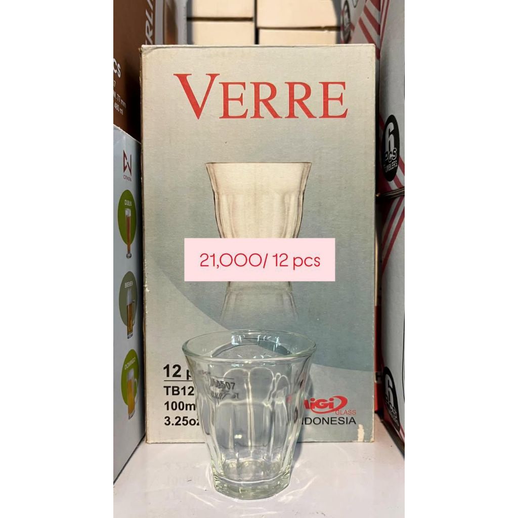 Gelas Kaca MIGI TB12-3507 1kotak isi 12pcs / Migi Glass Mini