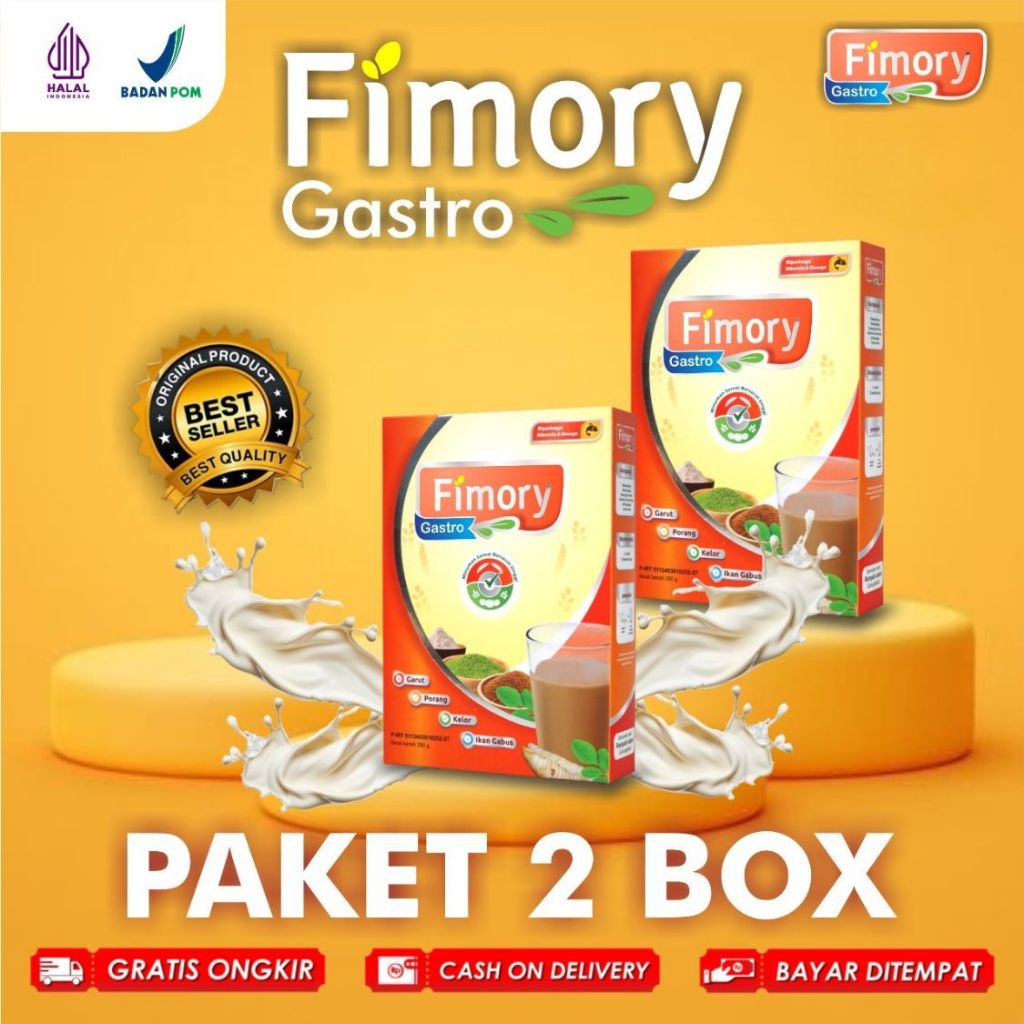 

FIMORY GASTRO 2 PCS - Minuman Umbi Garut 5X Atasi Asam Lambung Menahun dan GERD | Halal & Sudah BPOM