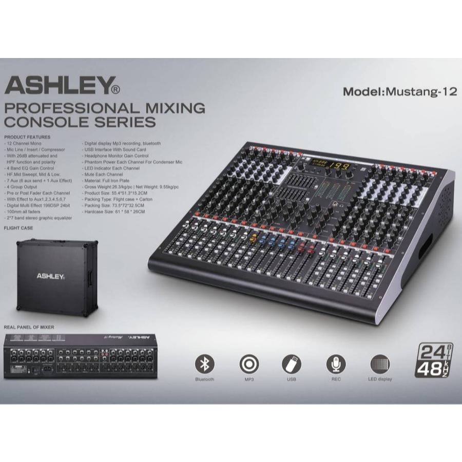 MIXER AUDIO ASHLEY MUSTANG 12 MUSTANG12 ORIGINAL