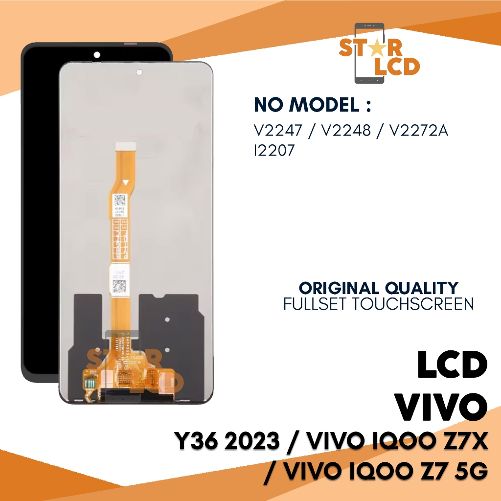 Grosir LCD Vivo Y36 2023 / LCD Vivo IQOO Z7X / LCD Vivo IQOO Z7 5G - Fullset Touch Screen
