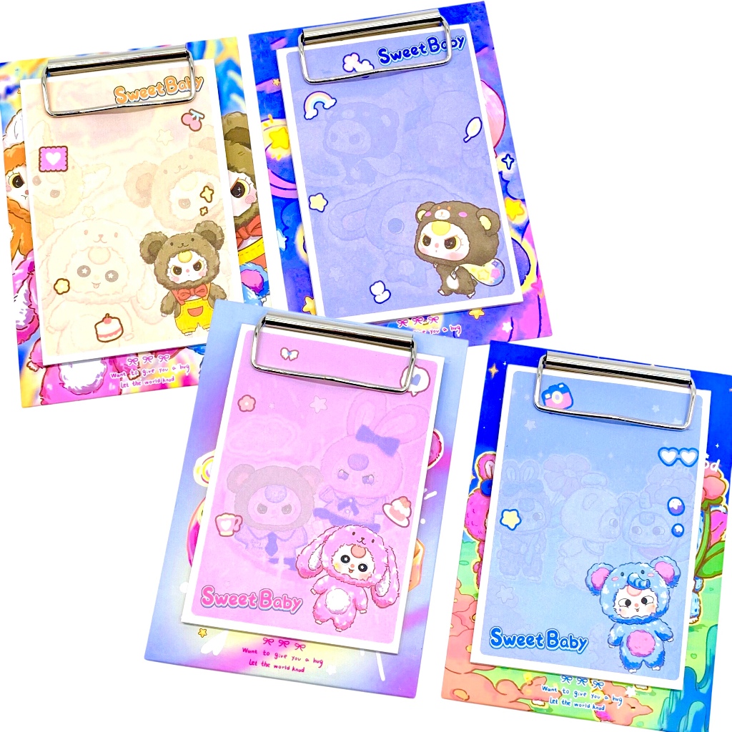 

CLIPBOARD + NOTES A05-17 BABY THREE (10.5x15cm + 29 LEMBAR) / PAPAN JALAN / BUKU TULIS