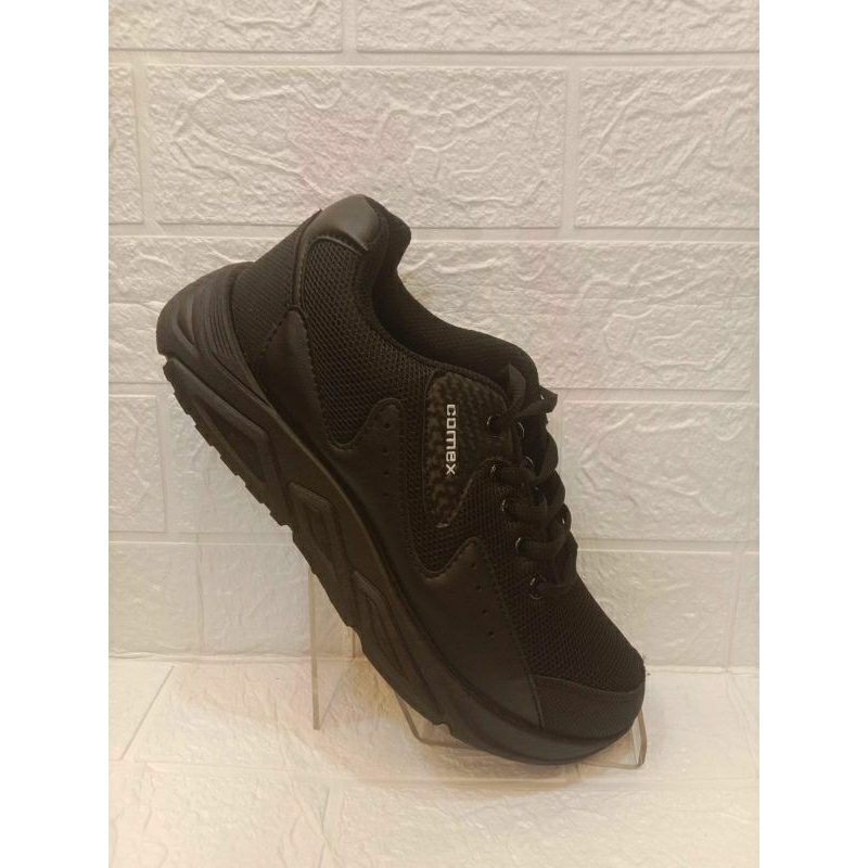 termurah sepatu sekolah cewek cowok tipe tali warna hitam ukuran 37-42 merek comex Pria Wanita Shoes