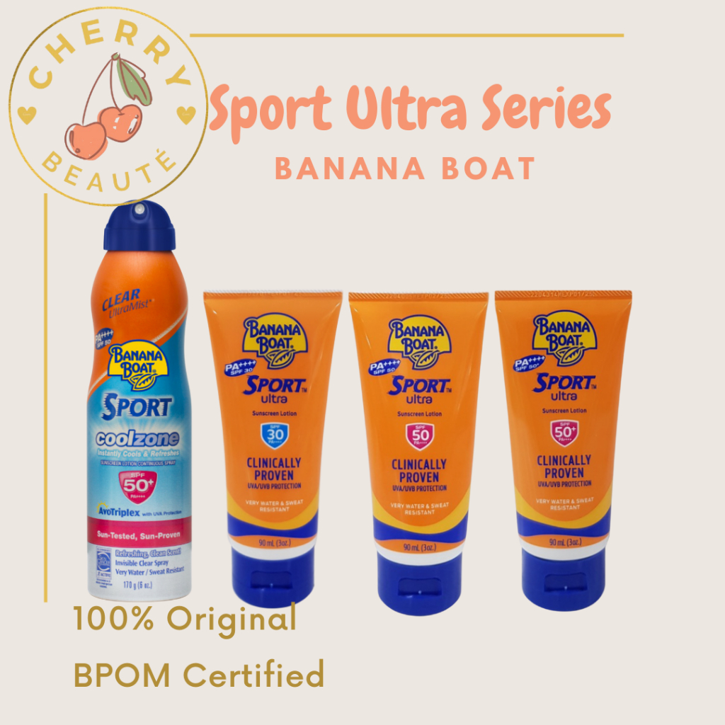 Banana Boat Sport Ultra Ultramist Spray Sunscreen SPF50+ 90ml / Banana Boat