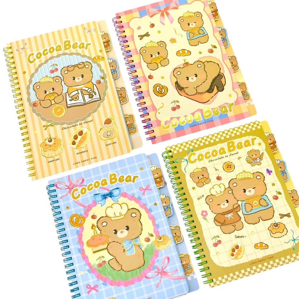

(A5) NOTEBOOK SPIRAL A5-205-49 COCOA BEAR (80 LEMBAR) / BUKU TULIS CATATAN