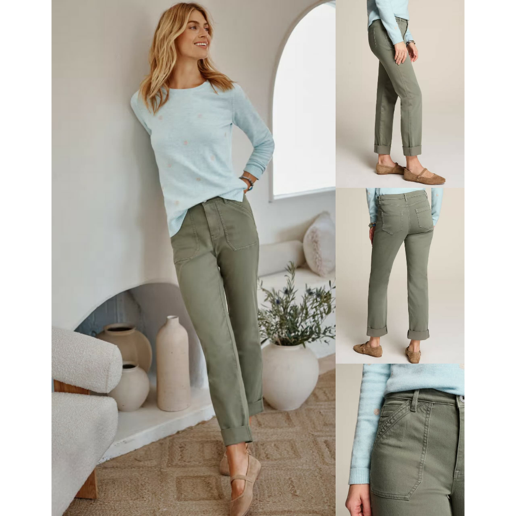 J.Jill High-Rise Patch-Pocket Jeans - 7966