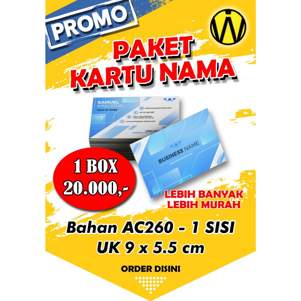 

Kartu Nama Bahan art Carton Linen Concorde BW