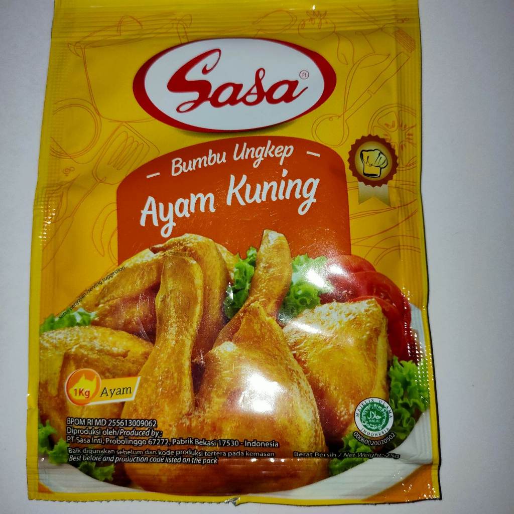 

SASA BUMBU UNGKEP AYAM KUNING 25 GRAM