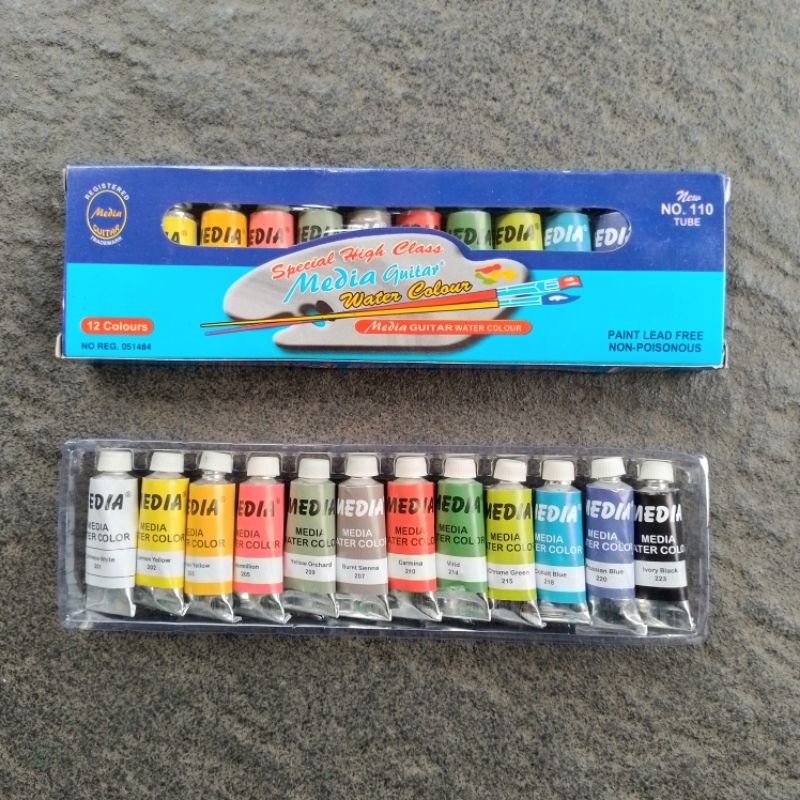 

Cat Air Water Colors Media Guitar No.110 12 Warna ( Set ) [ Original ]