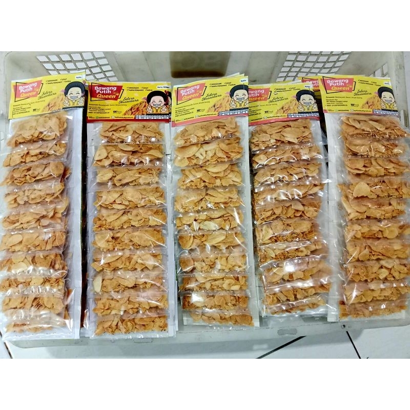 

12 Renteng Bawang Putih Goreng Asli Renyah & Gurih
