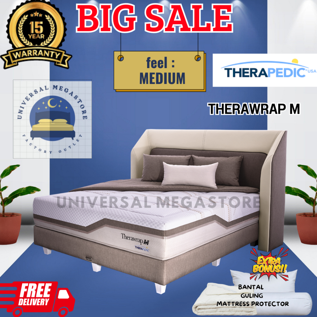 THERAPEDIC Kasur Springbed NEW THERAWRAP M