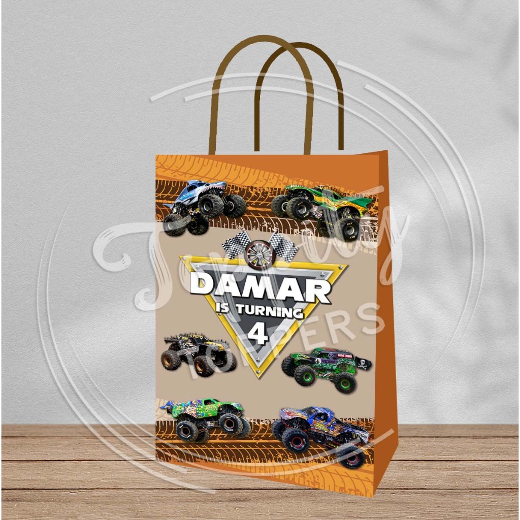 

Paperbag tas goodie bag Monster Jam