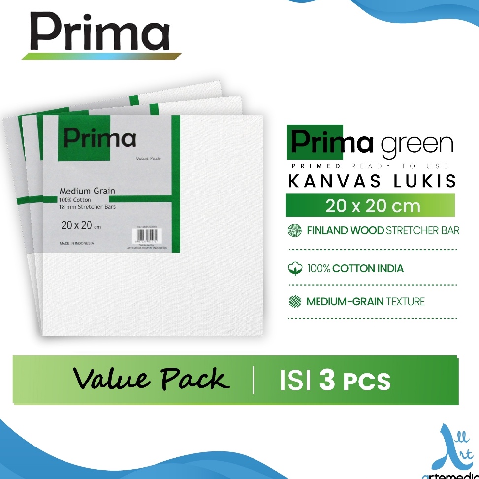 

KODE K22U Prima Green 2x2cm Value Set Cotton Canvas