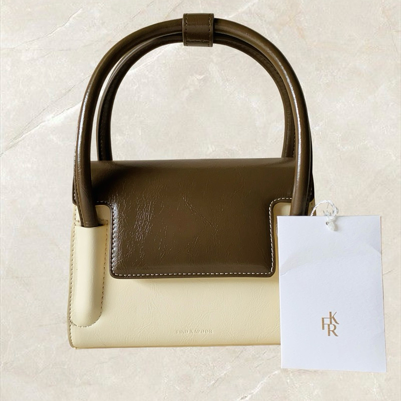 Find Kapoor Marty Bag 18 (Crinkled Ivory Brown)