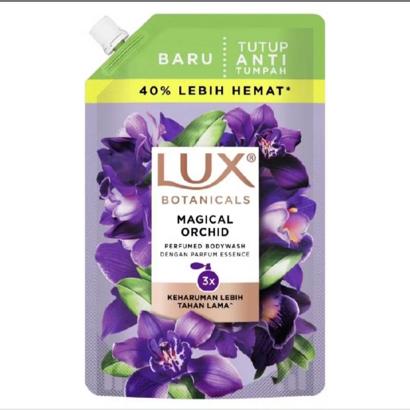 SABUN MANDI CAIR LUX Botanical 800 ML MAGICAL ORCHID KEMASAN BARU ANTI TUMPAH