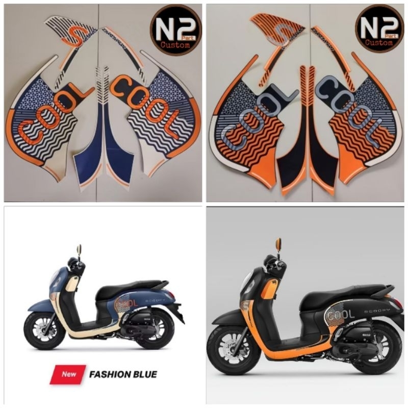 STRIPING STIKER MOTOR HONDA SCOOPY 2022 FASHION COOL