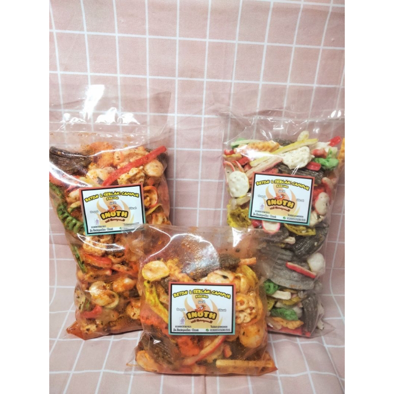 

kerupuk seblak campur