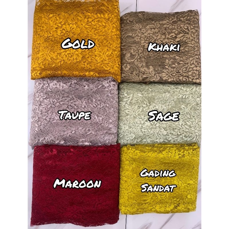 kain kebaya metalic prancis 2 baju