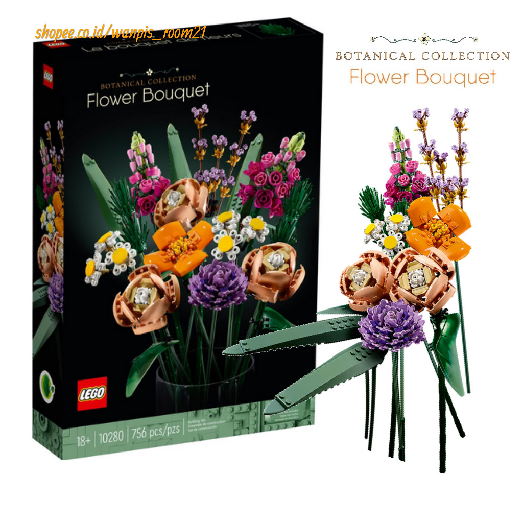LEGO 10280 Flower Bouquet - Lego Botanical Collection, Lego Pajangan