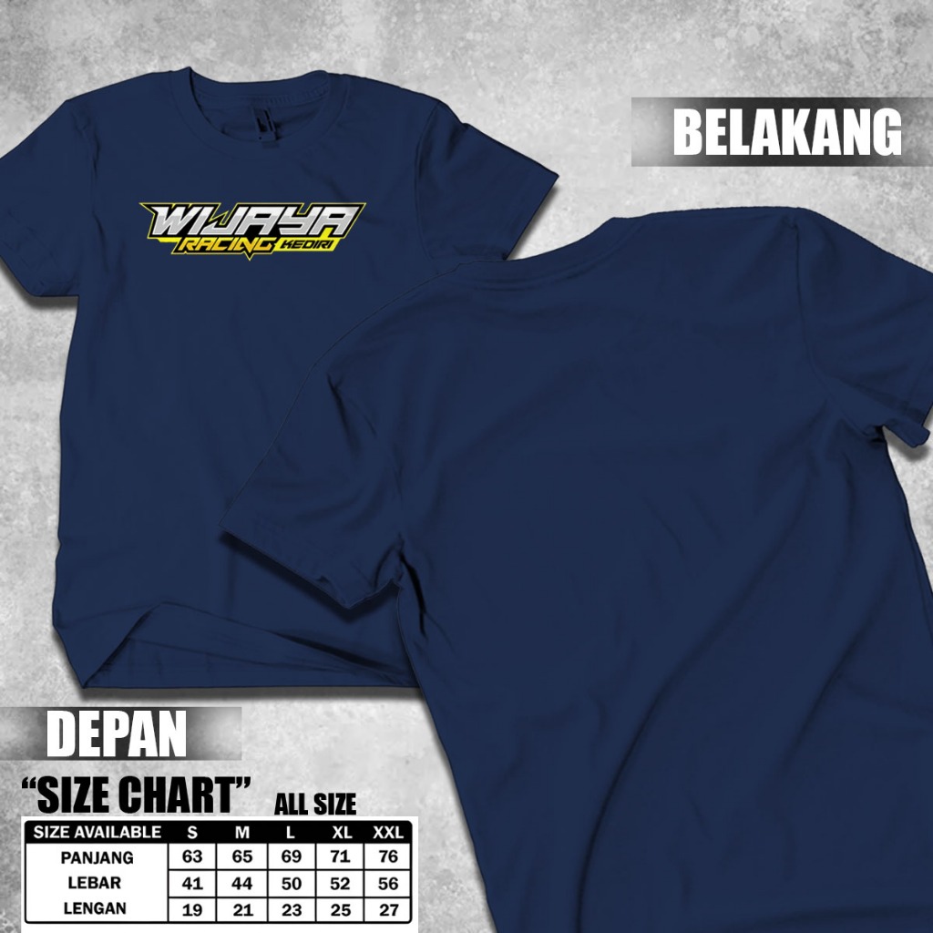 Kaos WIJAYA RACING KEDIRI Pakaian Pria & Wanita Cowo Cewe MODIF MOTOR CLASSIC THAILOOK BABYLOOK Auto