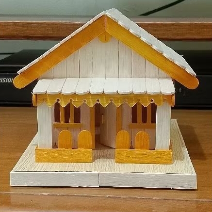 Miniatur Rumah Adat Betawi Dari Stik Es Krim
