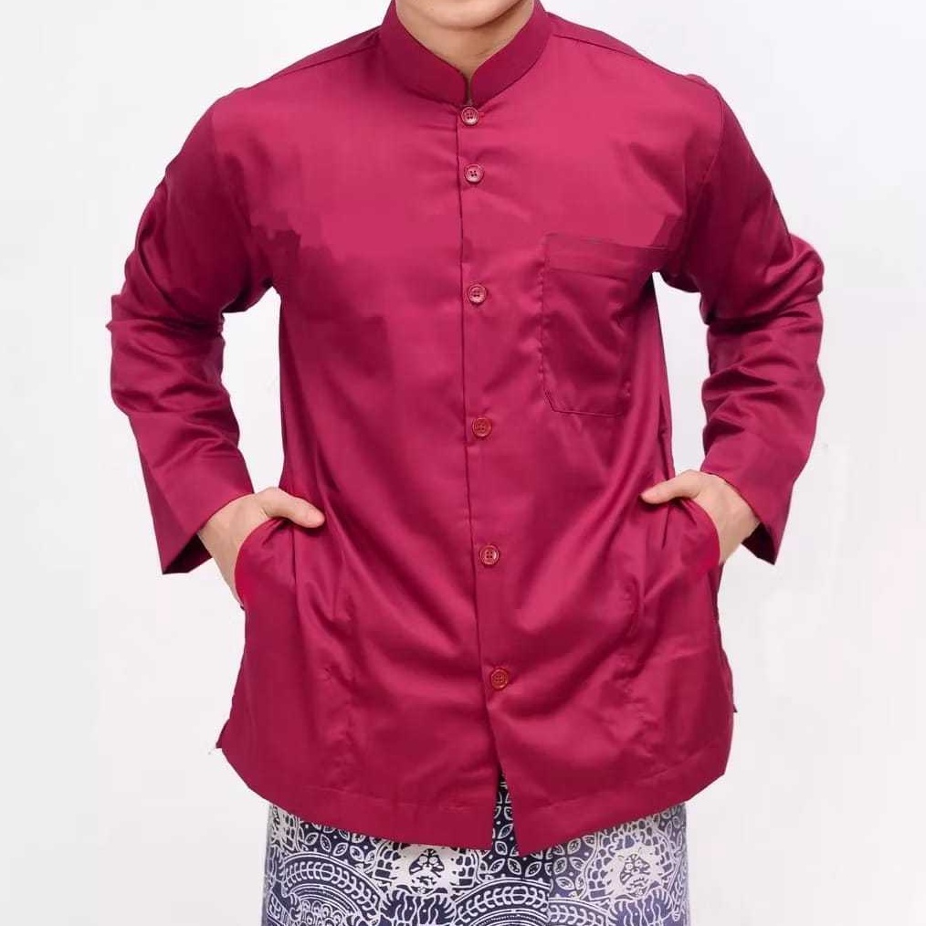 KODE N94F termurah KOKO PRIA MUSLIM LENGAN PANJANG  JAZ KOKO  JASKO POLOS TERLARIS 225