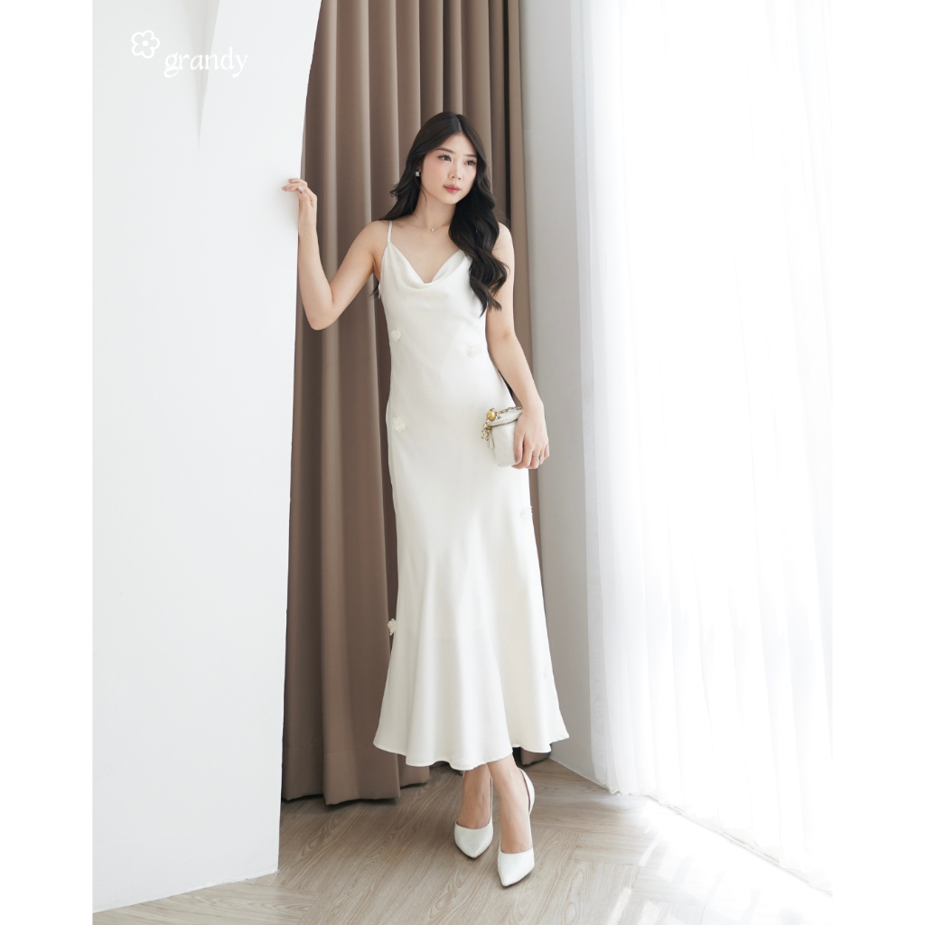 【𝗥𝗘𝗔𝗗𝗬】 GRANDY - Anzel Floral Dress / Party Dress Terusan Wanita Flower
