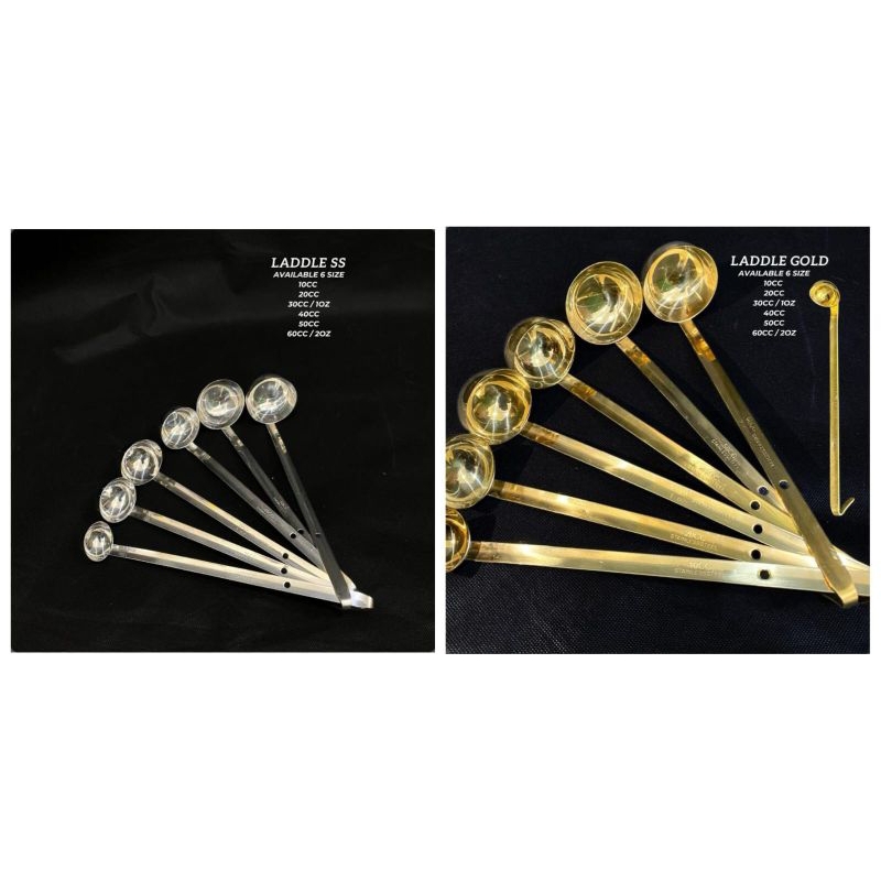 Ladle Stainless Steel / Silver / Gold / Ladle Ladel Sendok Centong Takar Ukur / Warna Silver / Warna
