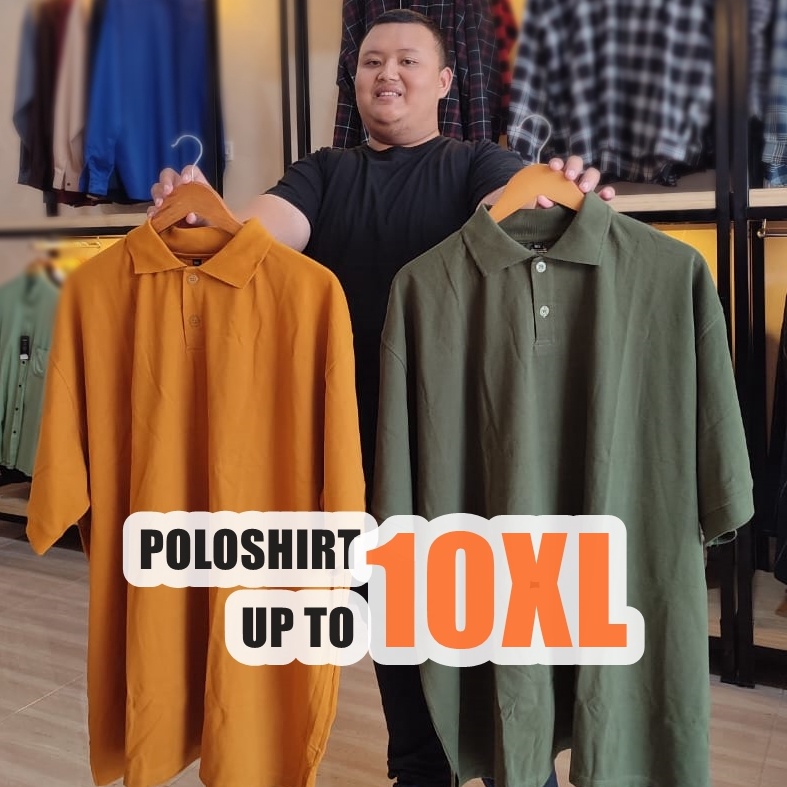 KODE Q53Z ICW Polo Shirt Pria Jumbo 2XL 3XL 4XL 5XL 6XL 7XL 8XL 9XL 1XL Bigsize Pique Premium Origin