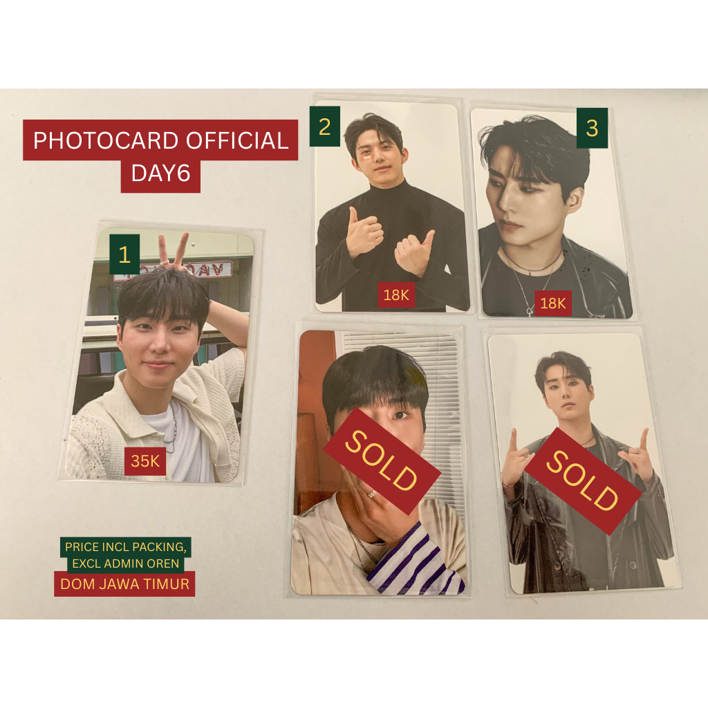

PC PHOTOCARD YOUNGK DOWOON DAY6 BAND AID SEASON GREETINGS 2025
